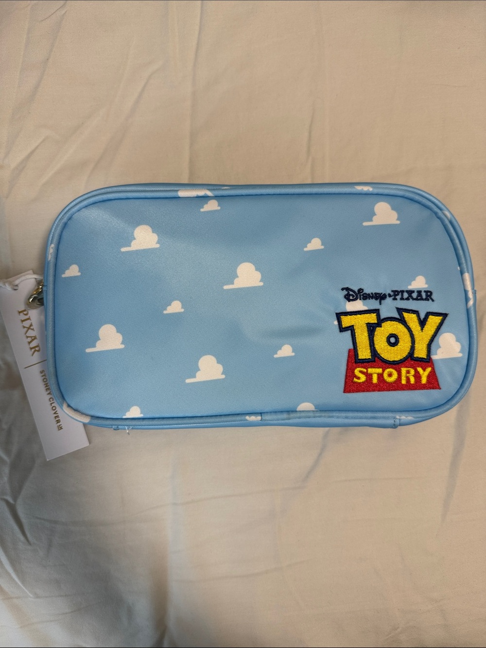 Stoney Clover Lane Toy Story Blue & White Cloud Cosmetic Case
